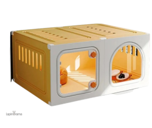 Clapier Lapin Hiver avec verrou sécurisé