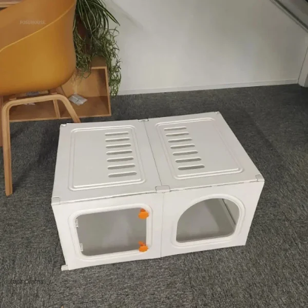 Clapier pour lapins, design adapté aux saisons froides