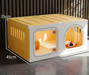 Espace confortable pour lapins, protection contre le froid