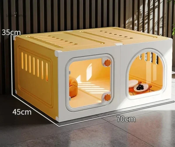 Espace confortable pour lapins, protection contre le froid
