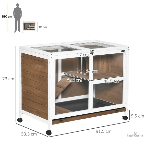 Clapier pour petits animaux en bois