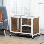 Abri en bois pour lapins nains