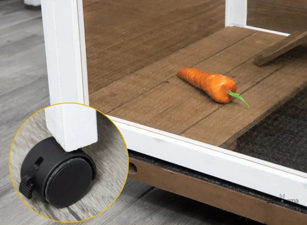 Maison en bois pour lapins nains