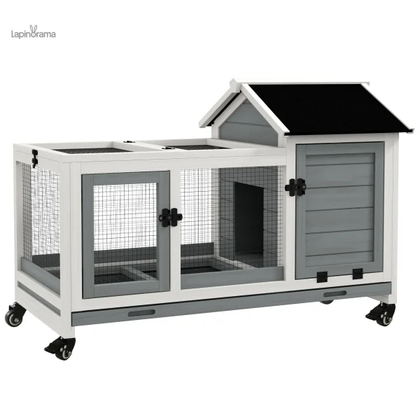 Clapier pour lapin nain, espace sécurisé et confortable