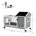 Cage pour lapin nain, design pratique et fonctionnel