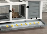 Clapier en plein air pour lapins nains, espace de jeu sécurisé