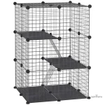 Clapier Lapin 6 Cases Rampes pour petits rongeurs
