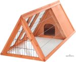 Clapier en forme triangulaire, idéal pour l'élevage de lapins