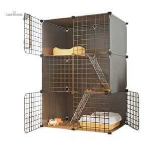 Clapier Lapin 3 étages pour un espace de vie confortable