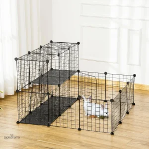 Clapier pour lapin, design spacieux et sécurisé