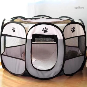 Clapier intérieur avec espace de vie pour lapins