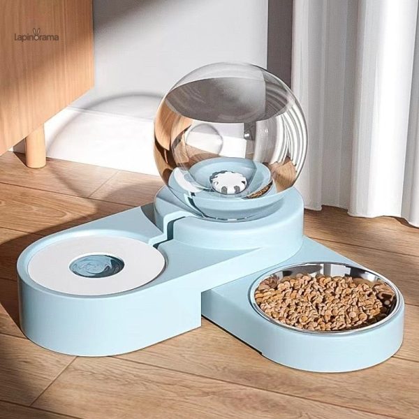 Distributeur pour lapins, design compact