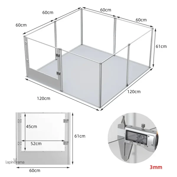 Enclos pour lapin, protection et confort garantis