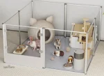 Enclos pour lapin, espace de jeu et d'exploration