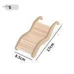 Escalier conçu pour le confort des lapins dans leur habitat