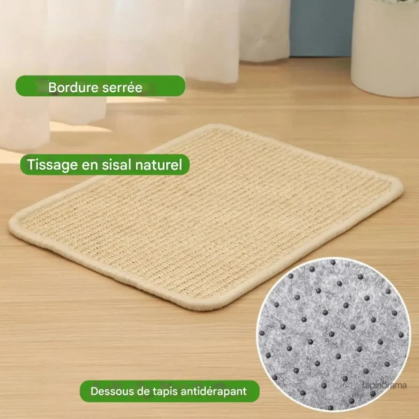 Tapis lapin doux et pratique pour le bien-être de votre compagnon