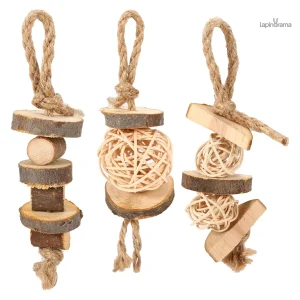 Jouet en bois pour lapin nain, amusant et durable