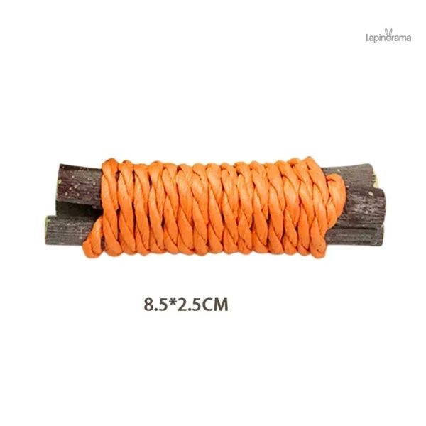 Accessoire en bois pour lapins, idéal pour jouer