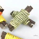Jouet pour lapin, en bois, encourage l'activité ludique
