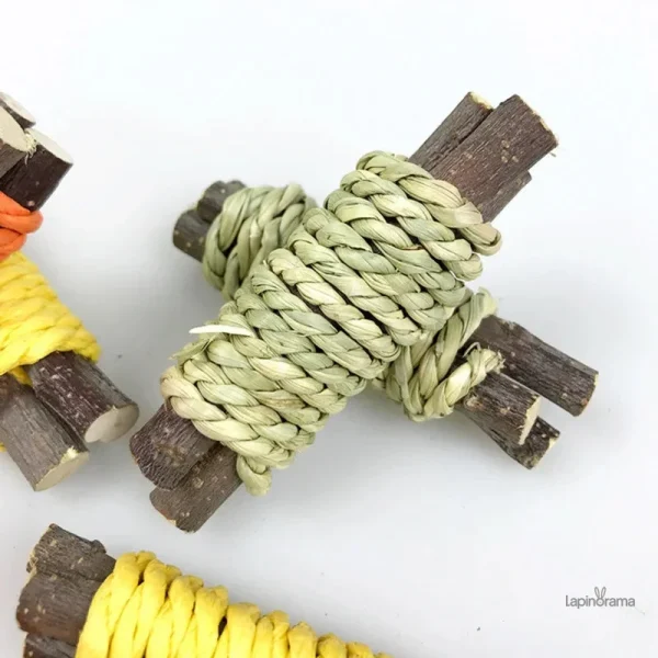 Jouet pour lapin, en bois, encourage l'activité ludique