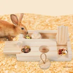 Activité ludique en puzzle sur le thème des lapins pour petits