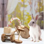 Jouet interactif pour lapins de grande taille