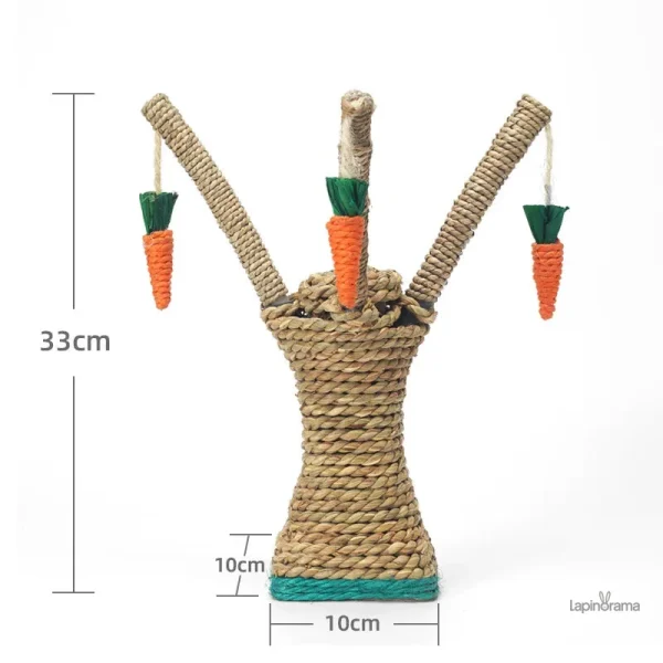 Accessoire ludique pour divertir les lapins