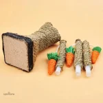 Objet de jeu adapté aux besoins des petits lapins