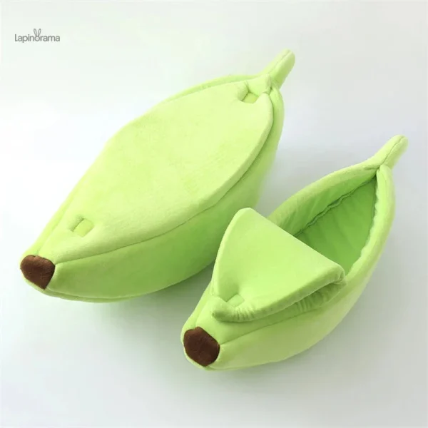 Lit pour enfants, style lapin et thème banane