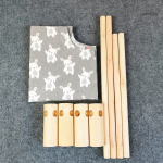 Mobilier enfant en forme de lapin, lit en bois naturel