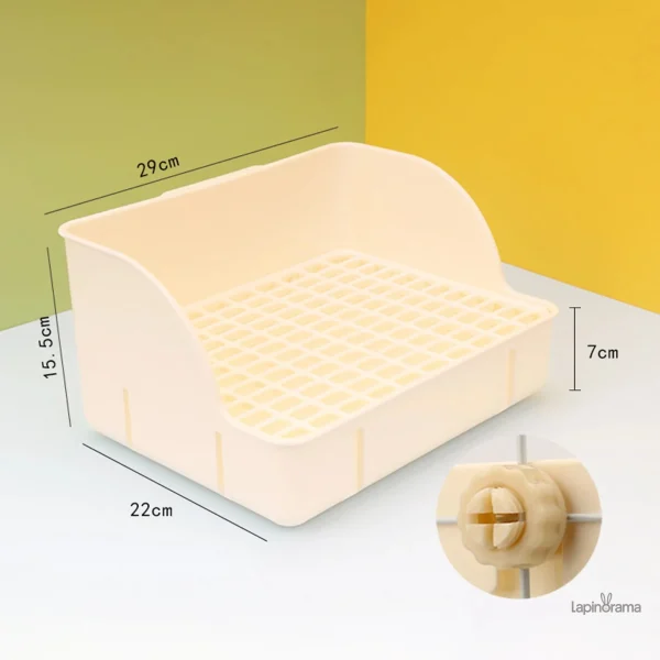 Litière lapin avec système de drainage efficace
