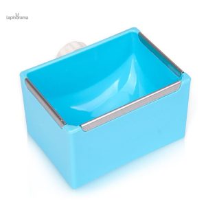 Mangeoire lapin, couleur bleu, idéale pour l'alimentation