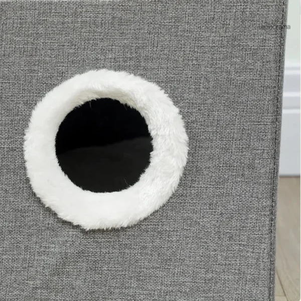 Niche pour lapin en forme de cabane, design accueillant