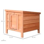 Niche pour lapin en extérieur, abri sécurisé