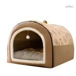 Niche pour lapin d'intérieur confortable et sécurisée
