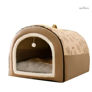 Niche pour lapin d'intérieur confortable et sécurisée