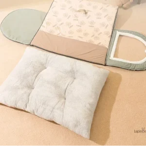 Habitat idéal pour lapins à l'intérieur, espace douillet