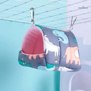 Lit en niche pour lapin, design accueillant