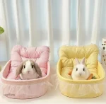 Nid douillet en forme de lapin pour un décor ludique