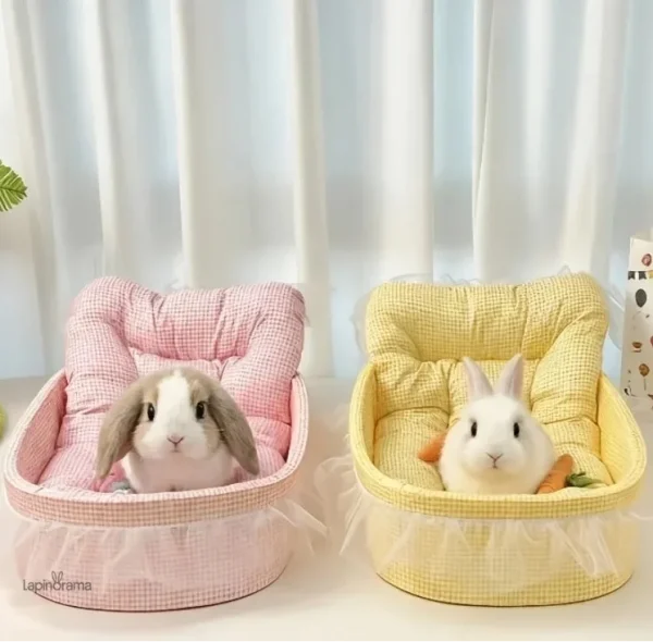 Nid douillet en forme de lapin pour un décor ludique