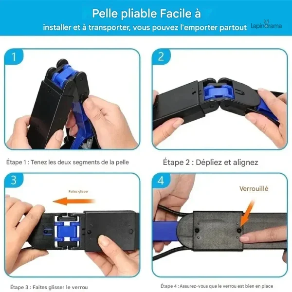 Pince pour ramasser les déjections de lapin facilement