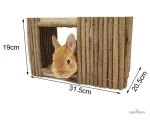 Espace de jeu pour lapins en cage