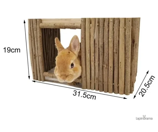 Espace de jeu pour lapins en cage