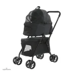 Poussette pour lapin, confortable et pratique