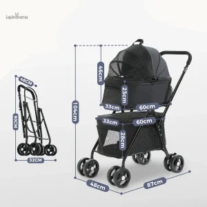 Poussette pour animaux, idéale pour les lapins