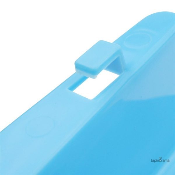 Râtelier bleu adapté aux rongeurs