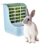 Râtelier Lapin bleu pour une alimentation pratique des rongeurs