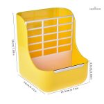 Mangeoire Lapin en couleur jaune, design fonctionnel