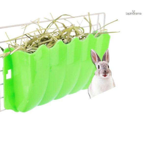 ratelier-lapin-vert-1 Râtelier à foin vert pour lapins