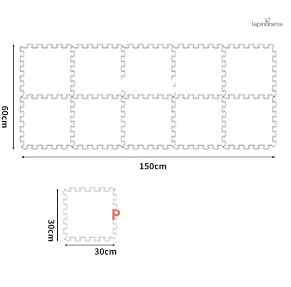 Tapis lapin pour enfants, design amusant et ludique